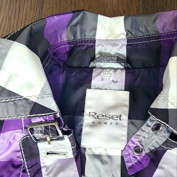 Reset outwear jacket, size M, color purple black white grey ☂️🐈‍⬛ - Picture 4 of 15